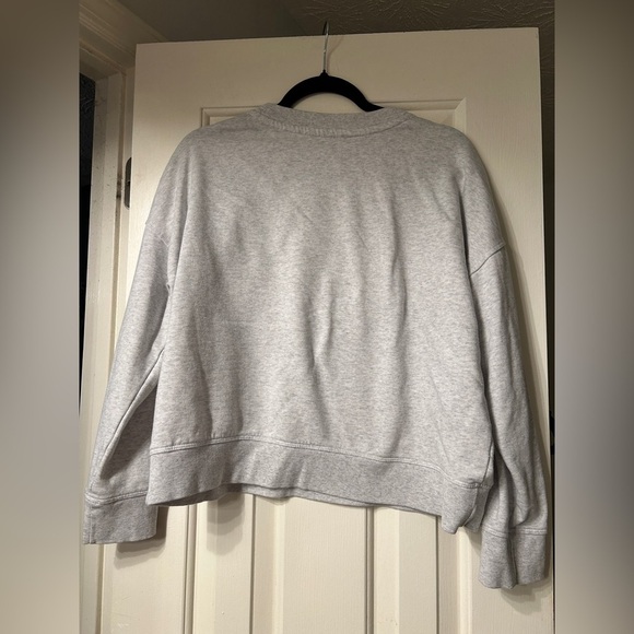 Calvin Klein Logo Vintage Style Sweatshirt Gray Cotton Size Large 90s - Picture 3 of 5